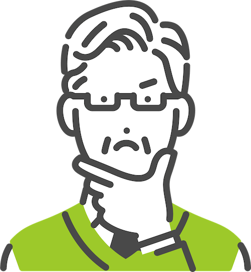 イラスト:困っている表情をした男性3
