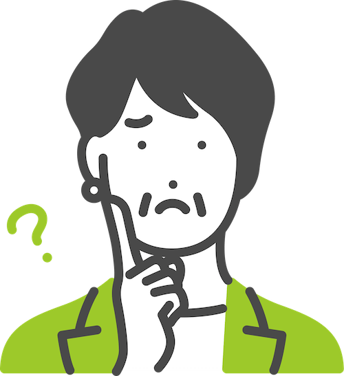 イラスト:困っている表情をした女性3